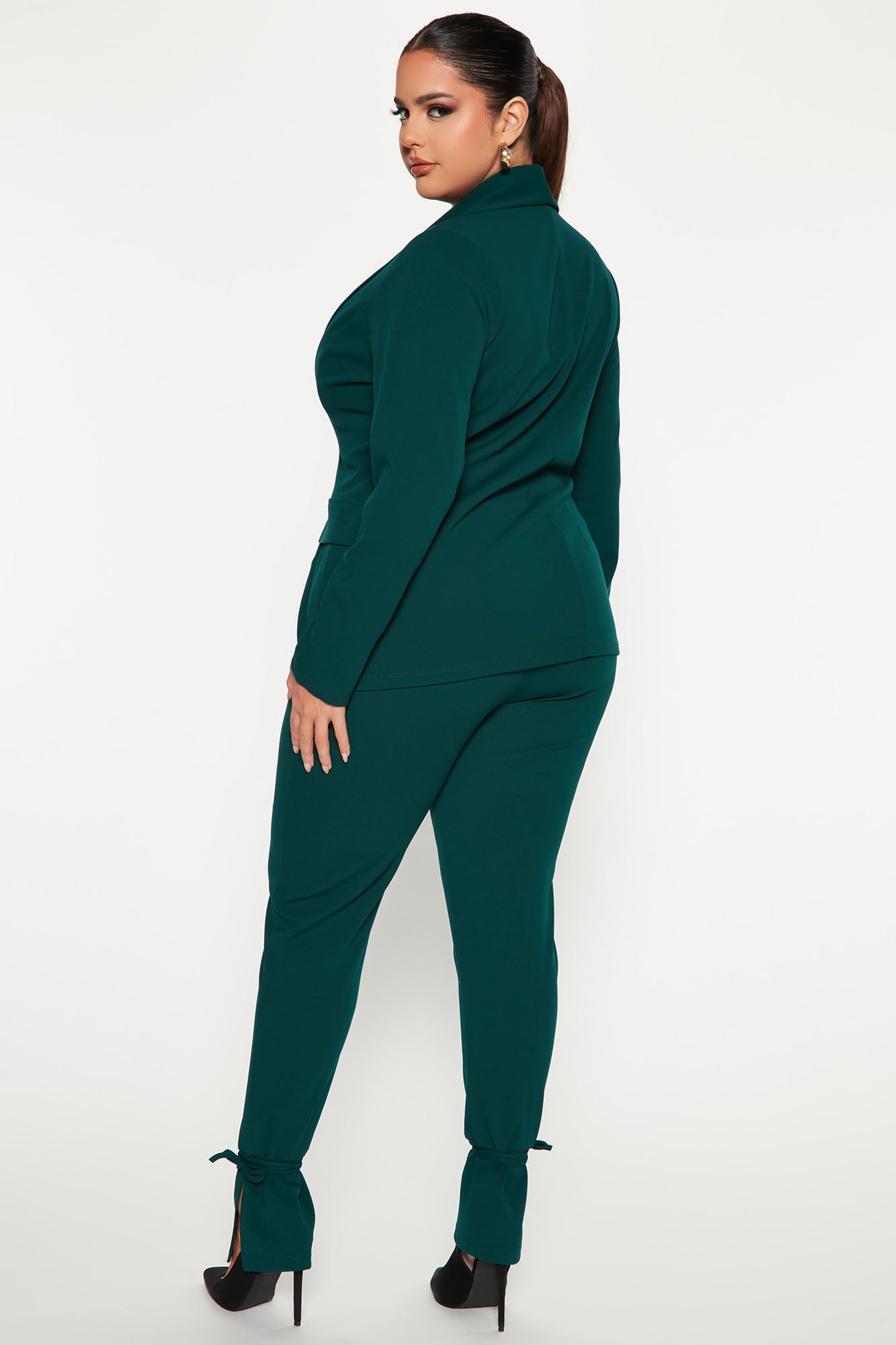 Head Of The Table Pant Suit - Hunter