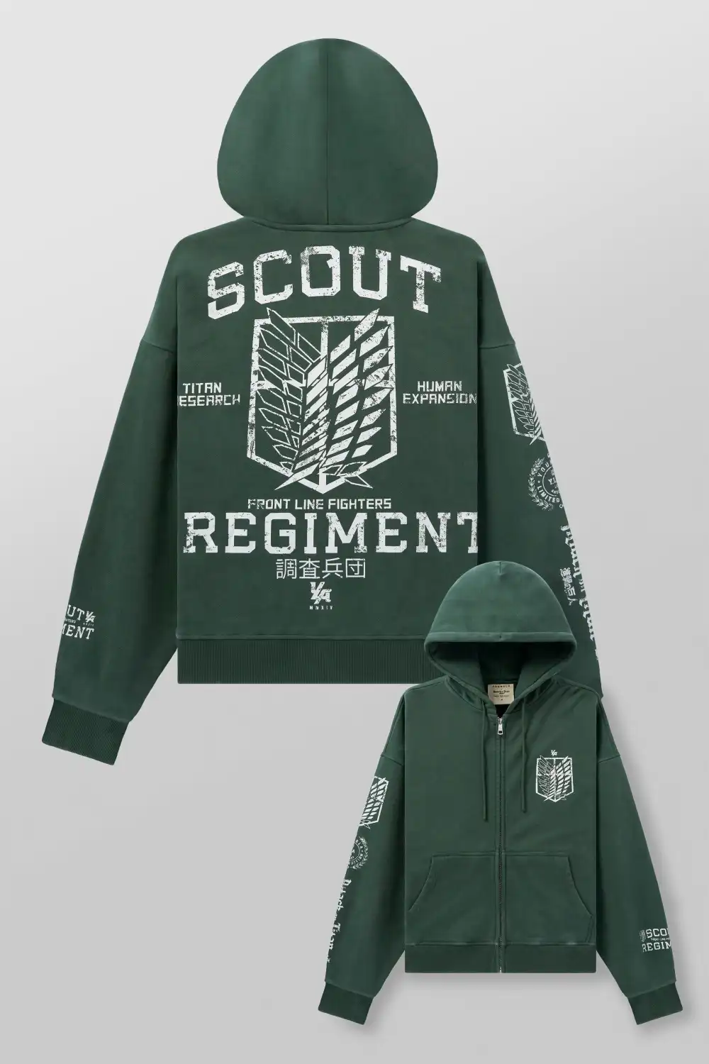 5138 - AOT©  x YLA Zip-Up Hoodies