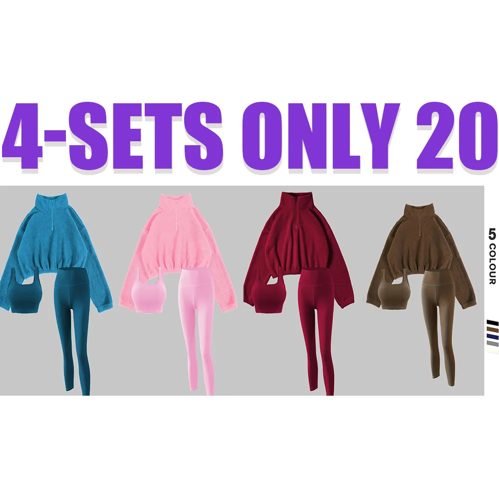 Women’s Thermal Tracksuit Set – 3-Piece Sporty Outfit