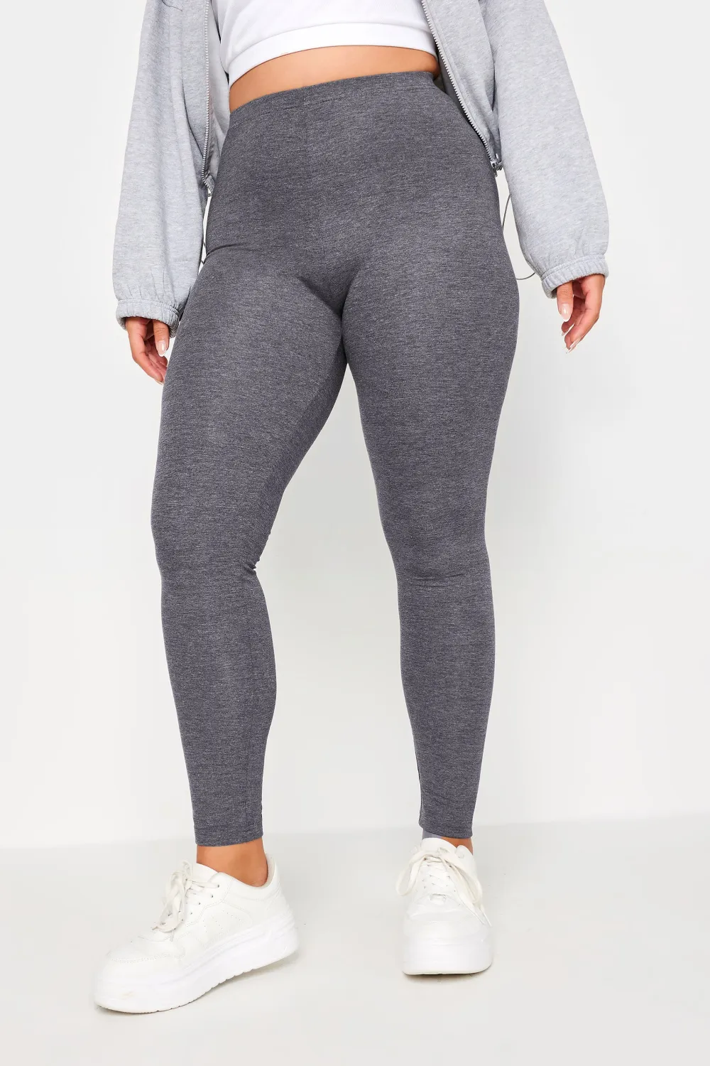 YOURS FOR GOOD RECYCLED Curve Black Stretch Viscose Leggings