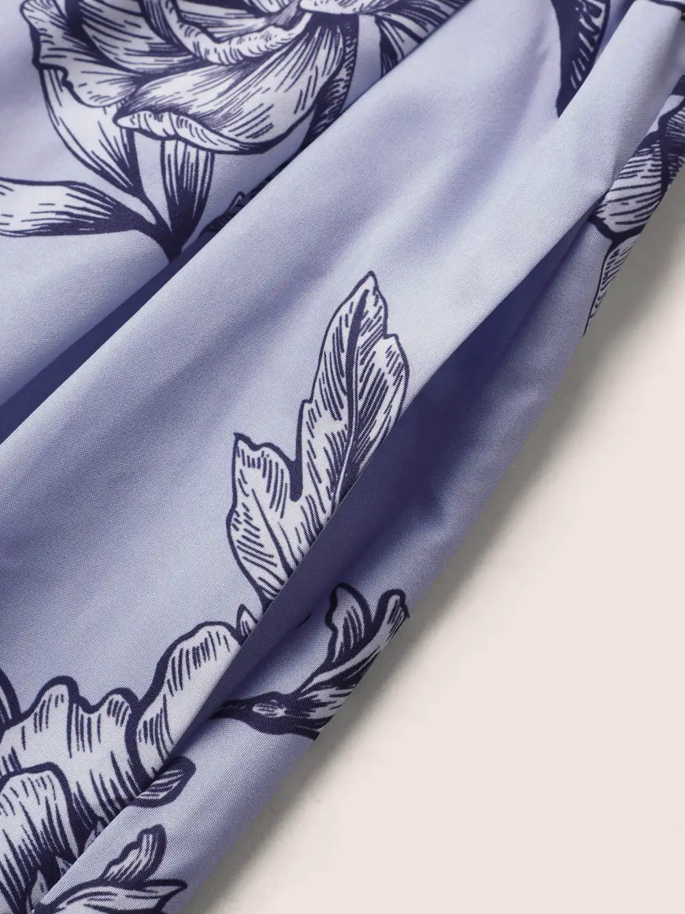 Boho Print Heart Neckline Ruffle Sleeve Maxi Dress