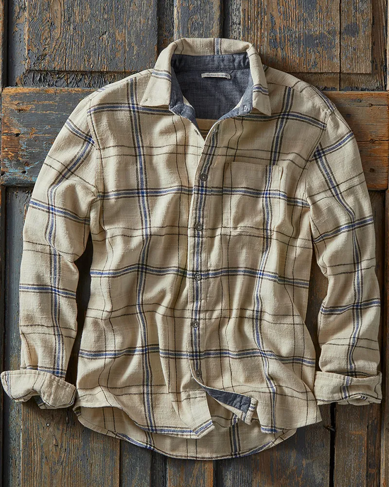 Inverness Men's Casual Plaid Shirt