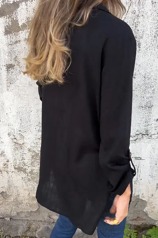 Women's cotton and linen comfortable hollow suit jacket