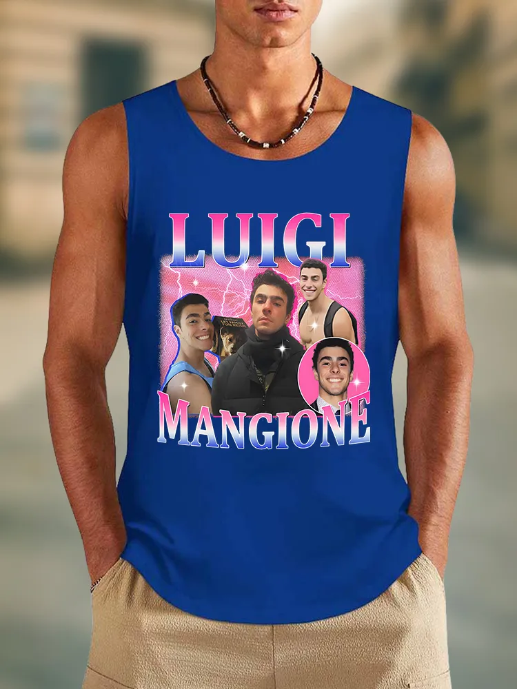 Men'S I Love Italian Boys Abolish The Death Penalty Round Neck Cotton Vest