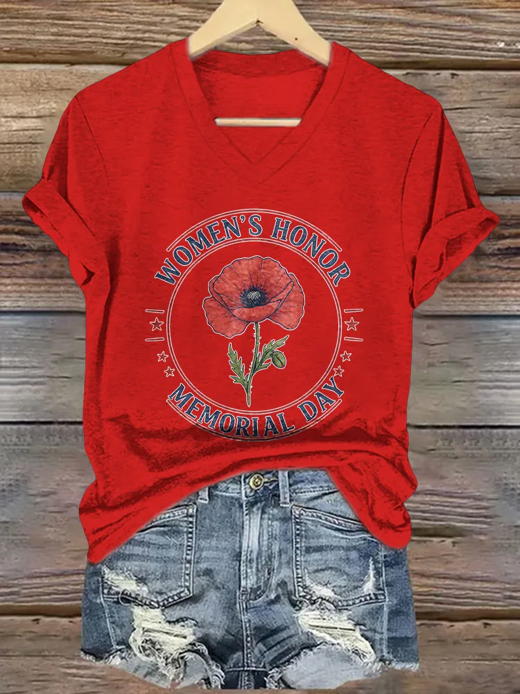Women'S Honor Memorial Day T-Shirt