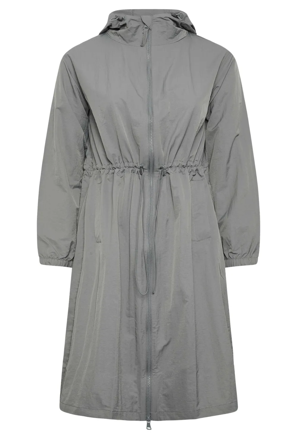 YOURS Curve Black Lightweight Longline Parka Jacket