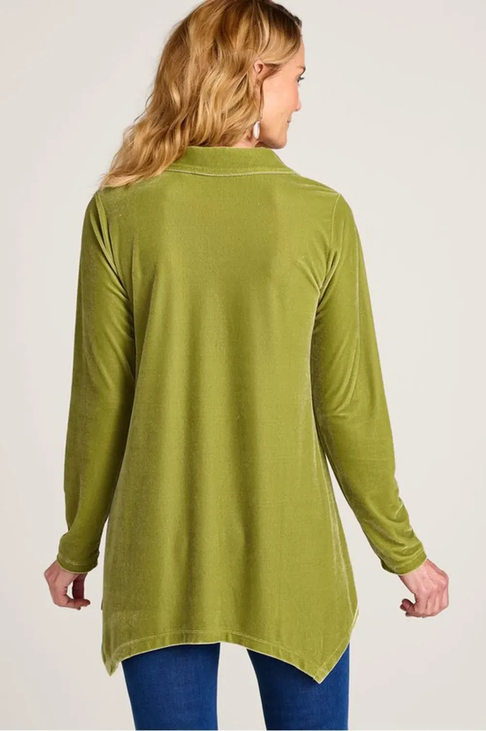Velvet Danielle Button Long Sleeve Tunic
