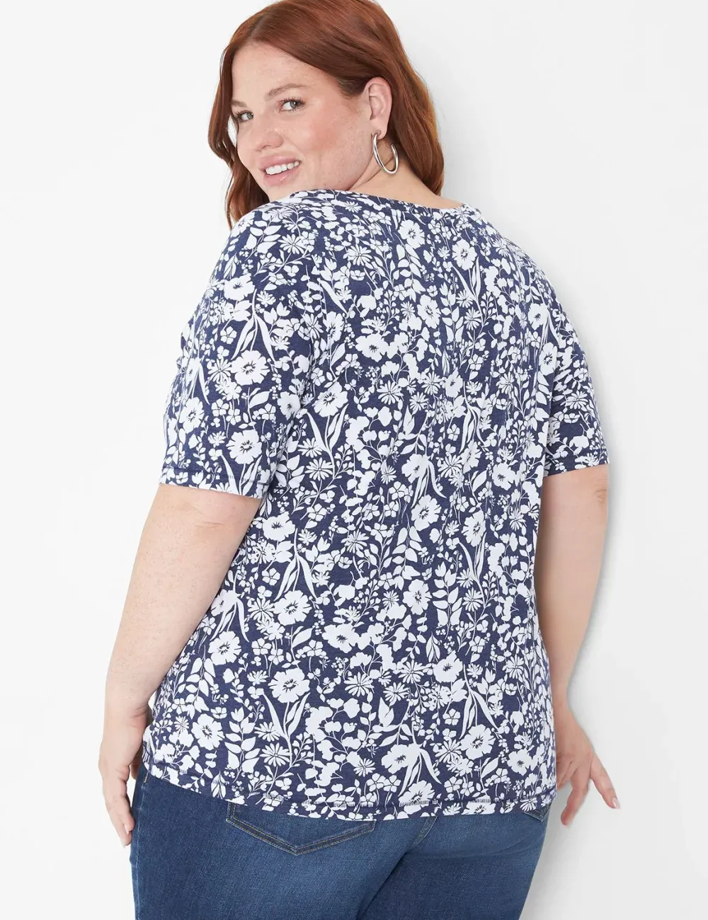 Modern Perfect Sleeve V-Neck Tee