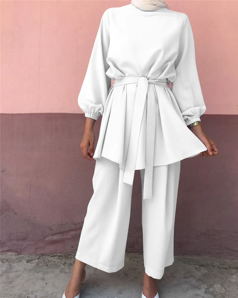 Casual Solid Color Long Sleeves Loose Set