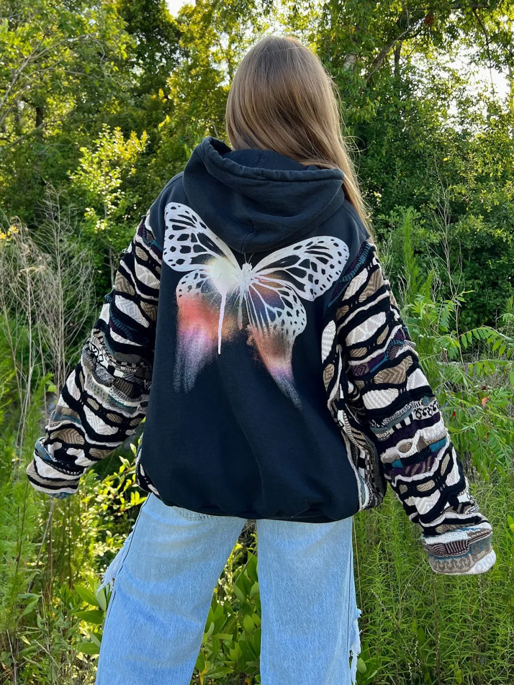 Black Streetwear Leisure Hoodie Sweatshirts