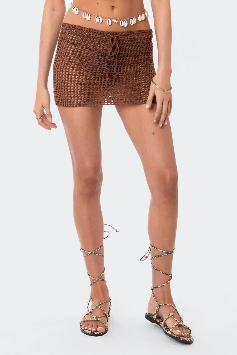 Theo Crochet Mini Skirt