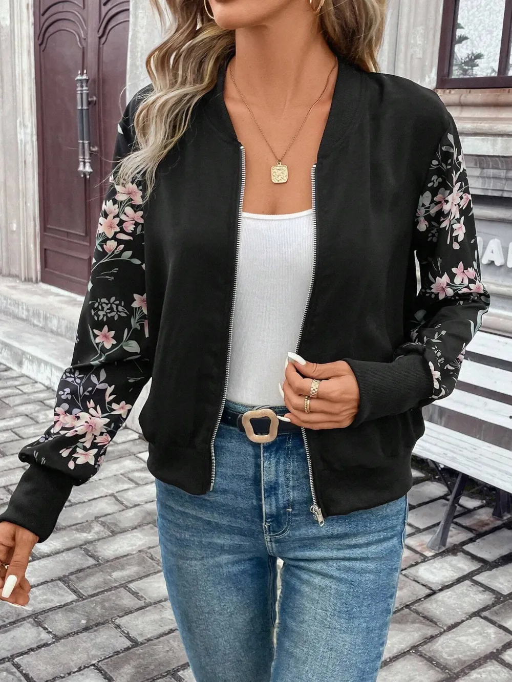 Women's Casual Leopard Print Patchwork Jacket ,Long Sleeve,Office Wear Women Set
