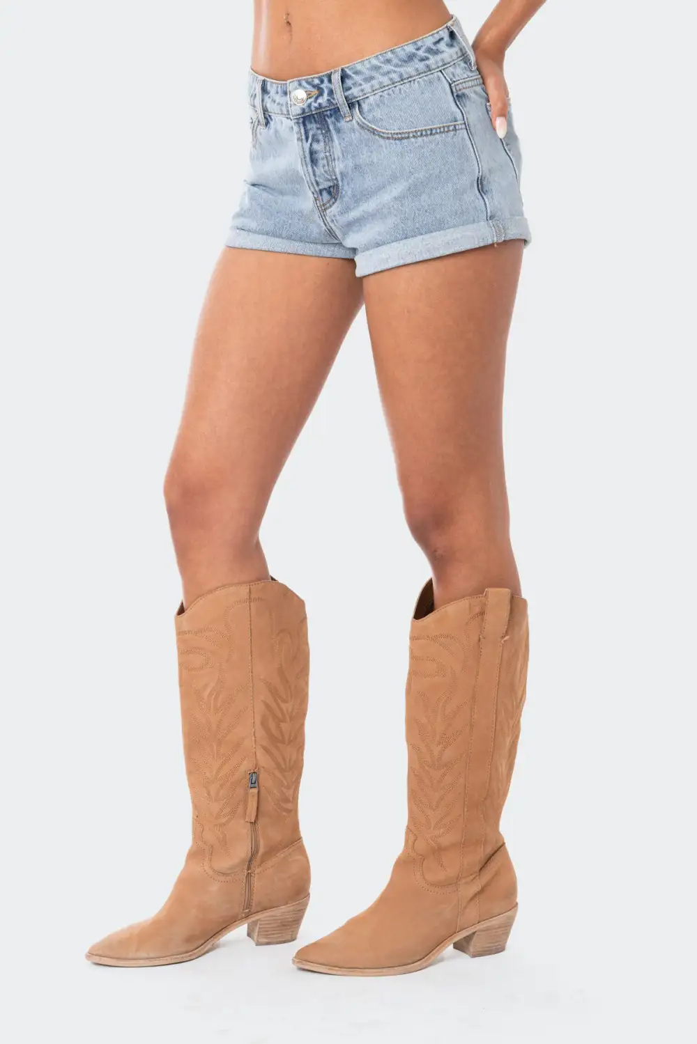 Rylin Low-Rise Denim Shorts