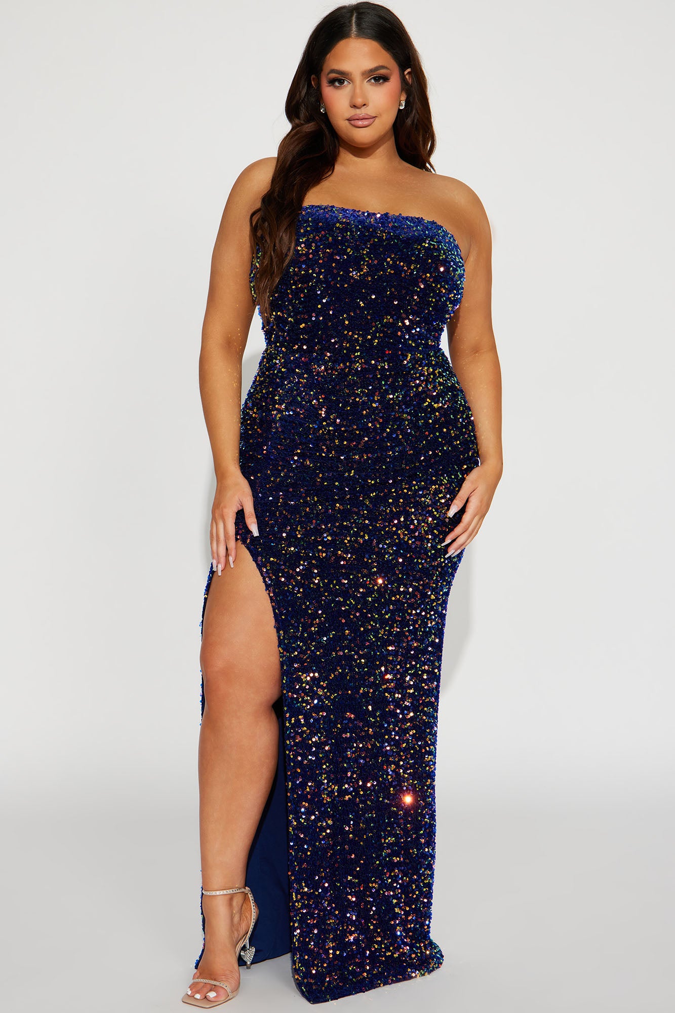 Award Nominated Sequin Maxi Dress - Multi Color