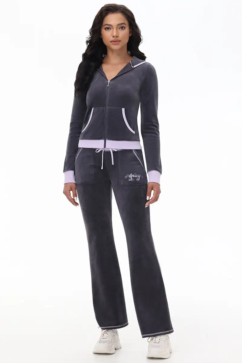 Sweetheart Cotton Velour Track Pants