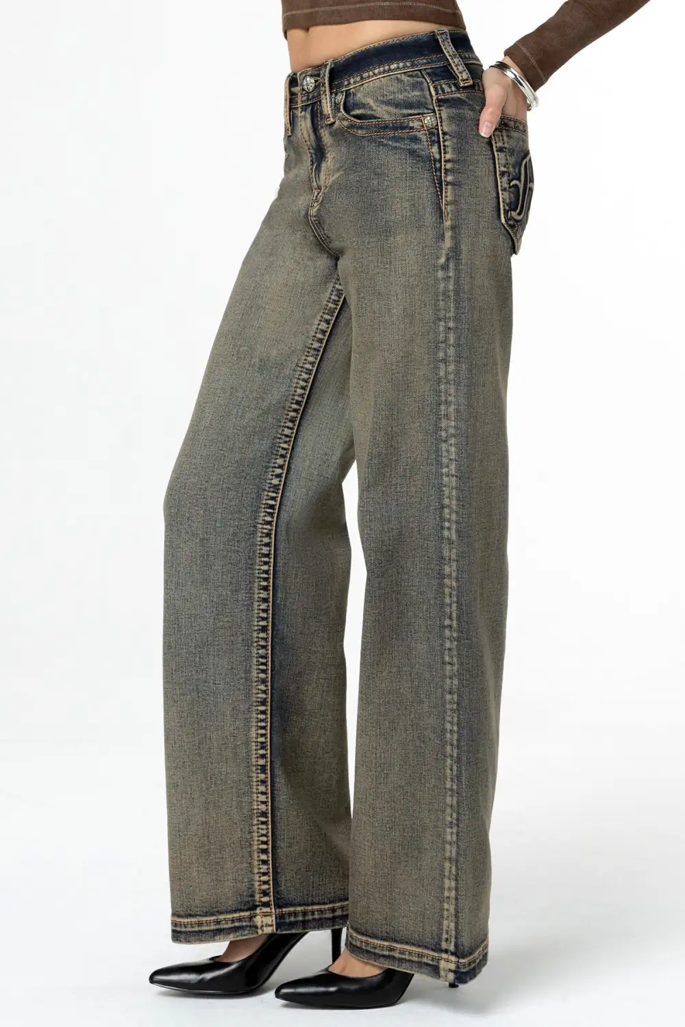 Going Rouge Wide Leg Jeans