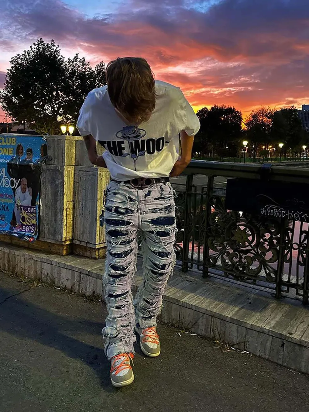 High Street Old Washed Slim Fit Jeans Pants - 1492