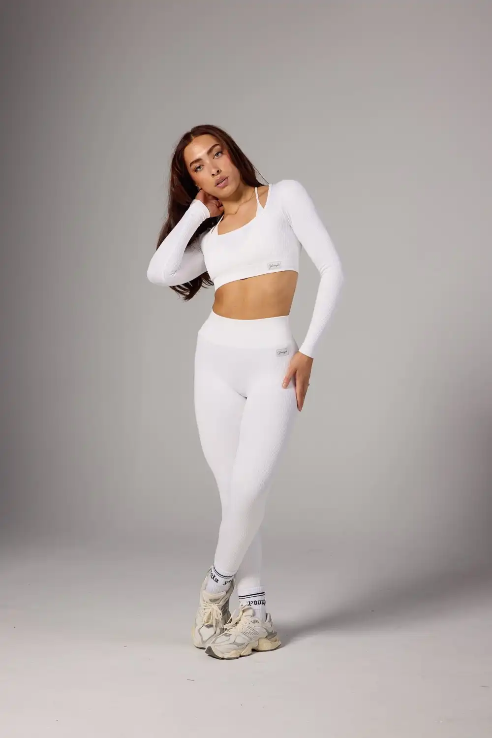 W449 Ribbed Seamless Longsleeve crop