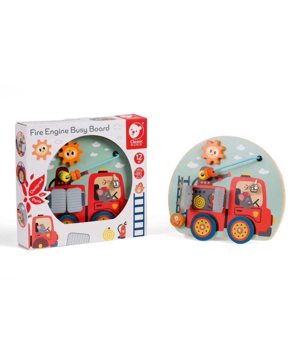 Classic World Fire Engine Busy Board Toy