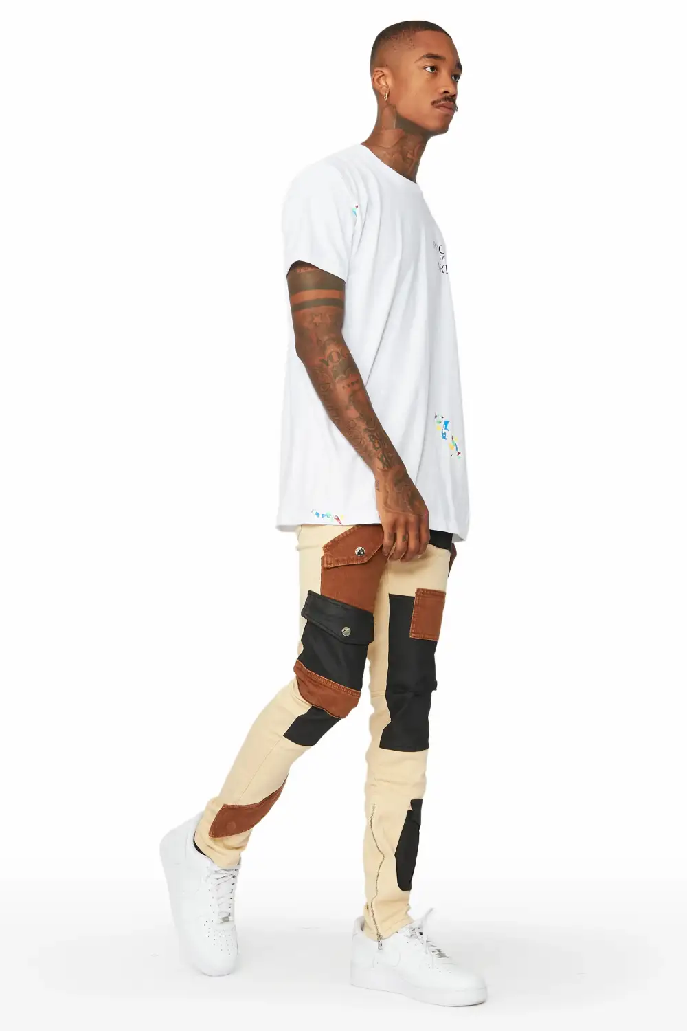 Demarcus Beige Patch Jean