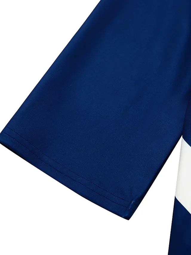 Women's Casual Dress Shift Dress Midi Dress Black and white stripes Green Dark Blue Half Sleeve Color Block Button Summer Spring V Neck Basic Vacation 2023 S M L XL XXL 3XL