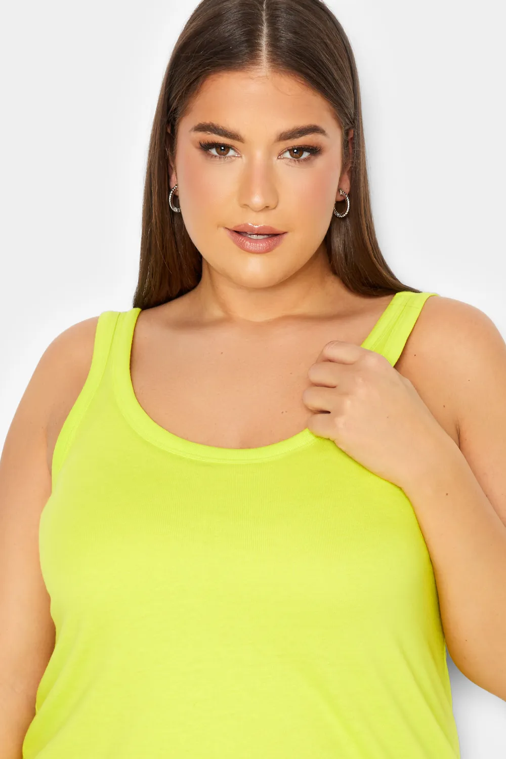 YOURS Curve White Vest Top