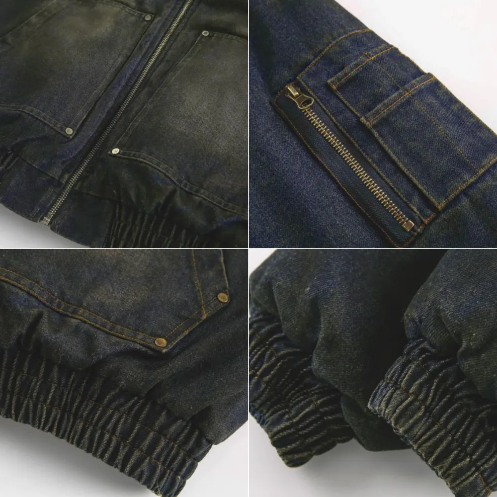 Unisex Fashion Boxy Short Flight Jacket