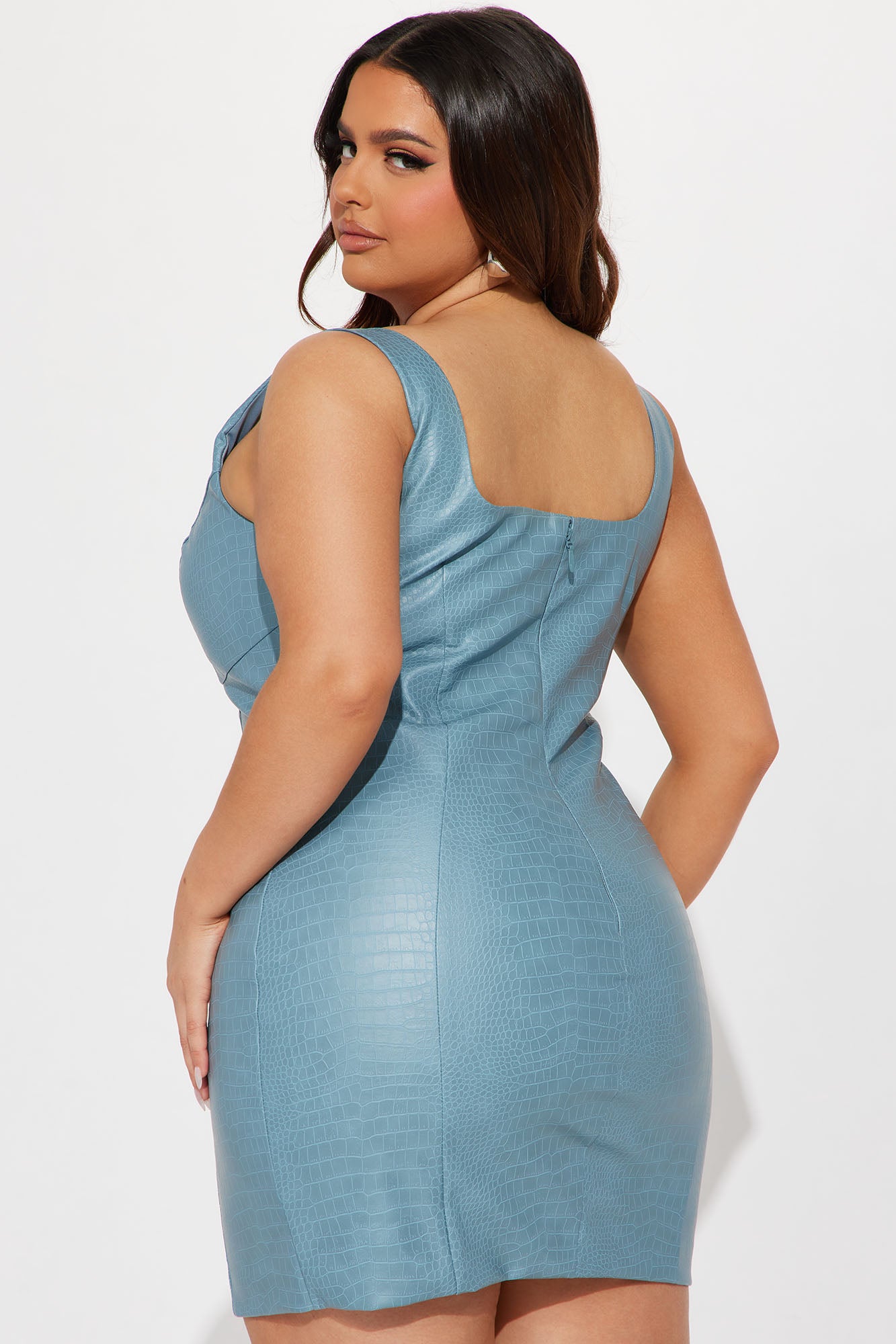 The Business Faux Leather Mini - Blue