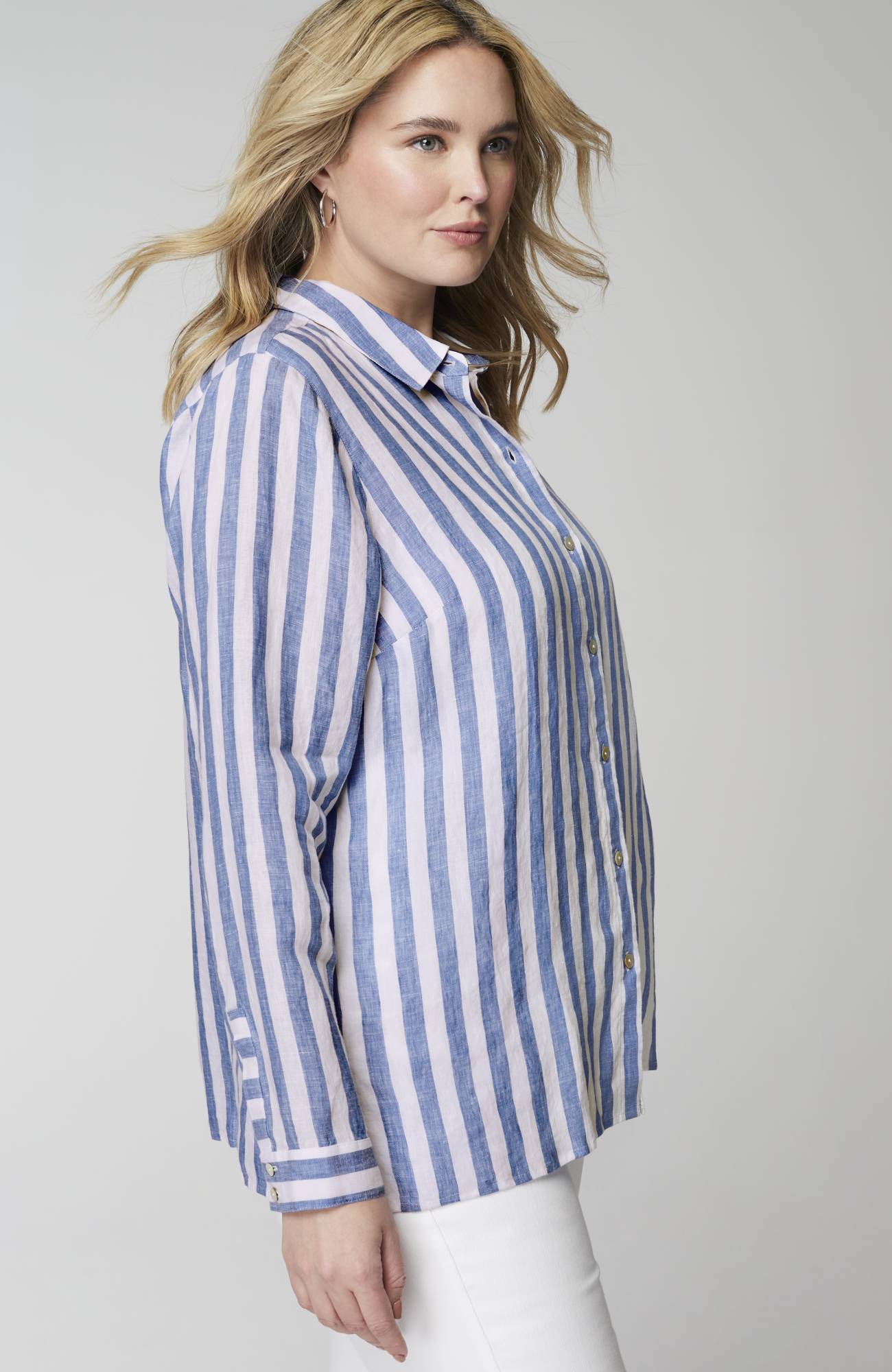 Everyday Linen Button-Front Shirt