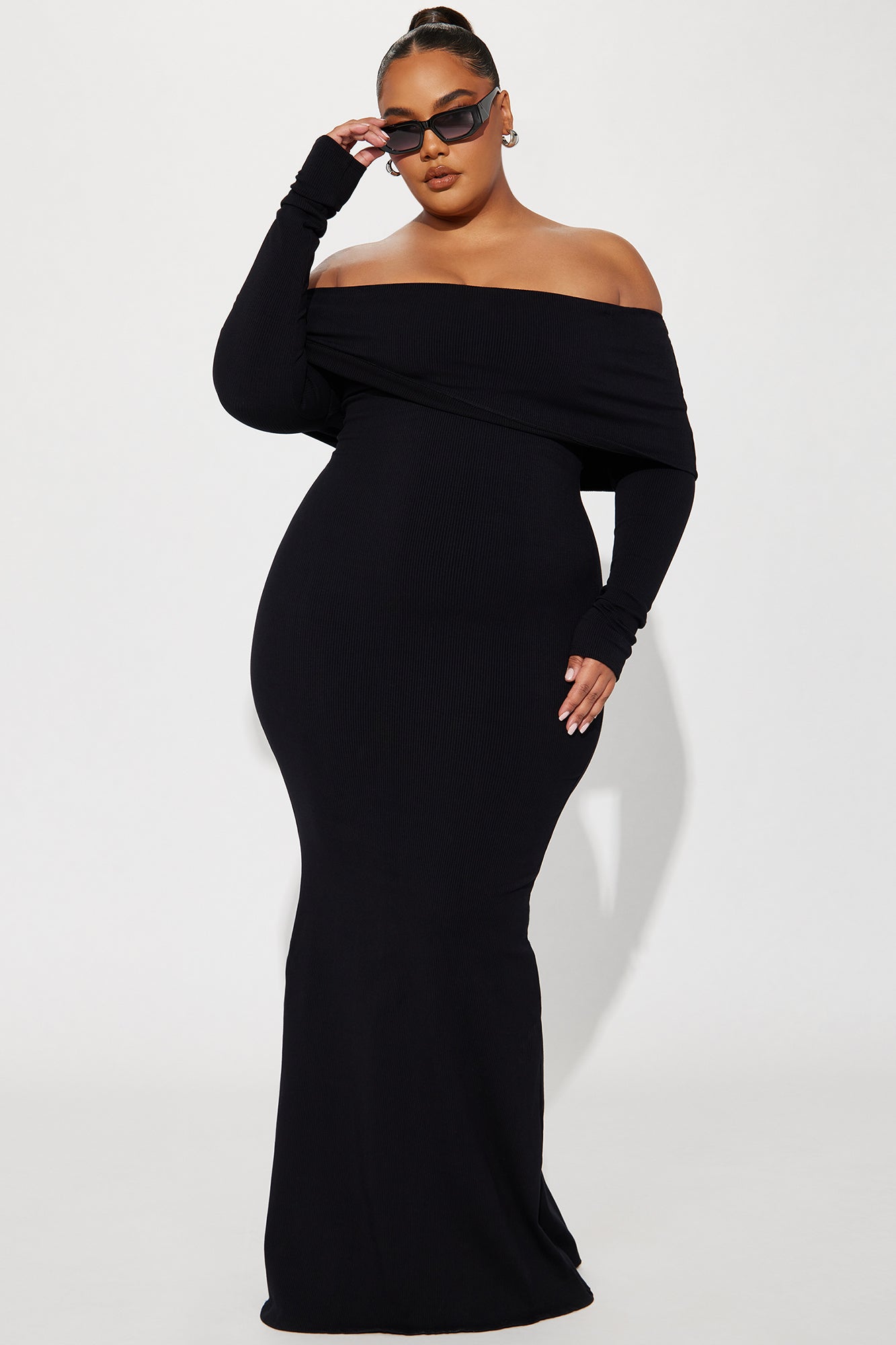 Nayeli Snatched Maxi Dress - Black