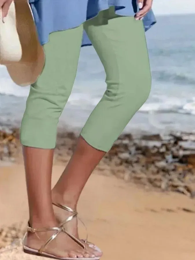 Women's Plain Casual Leggings