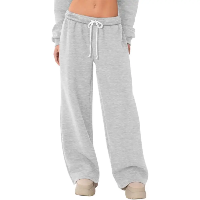 Low-Rise Wide Sweatpants: French terry, lightweight, with sporty pockets.