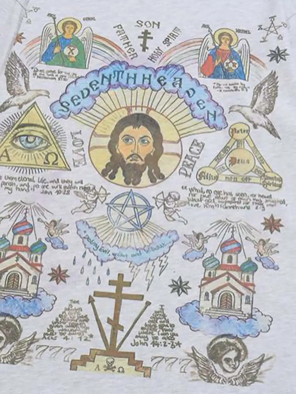 American High Street Graffiti Long Sleeve T-Shirt