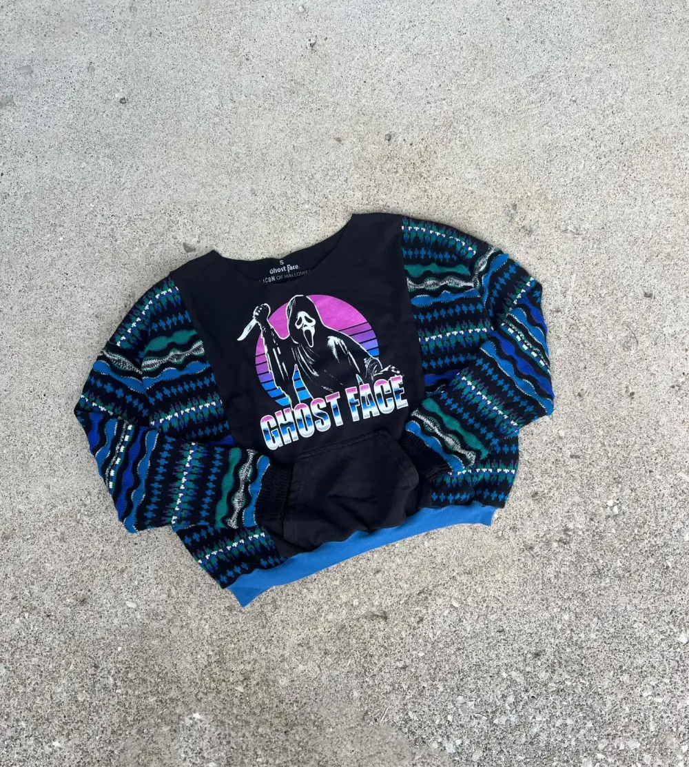 Navy hoodie how perfect and cozy piece for your Halloween day