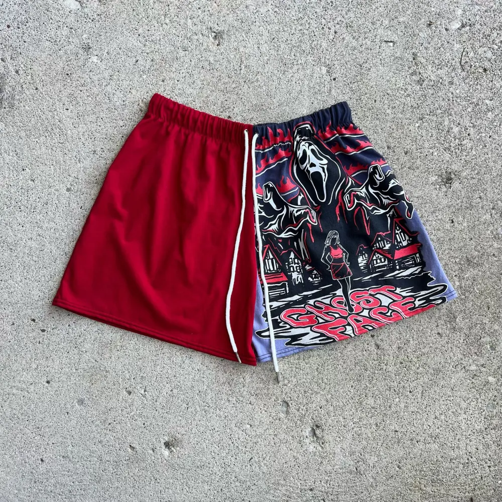 Red shorts printing how perfect and cozy piece for your Halloween day