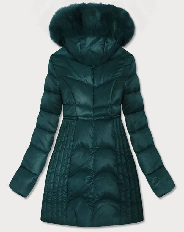 Dark green ladies winter jacket