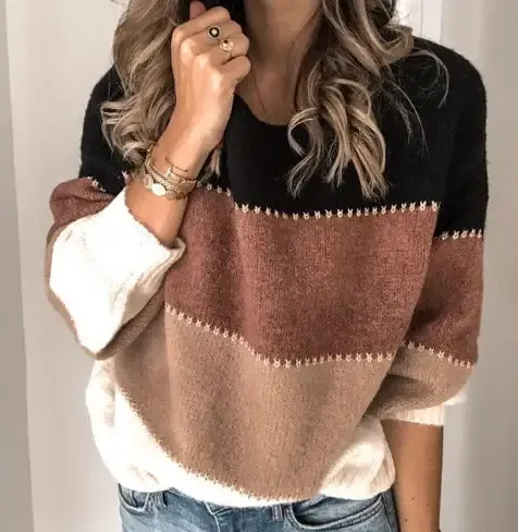 Elisa - Retro-Chic Knit Sweater