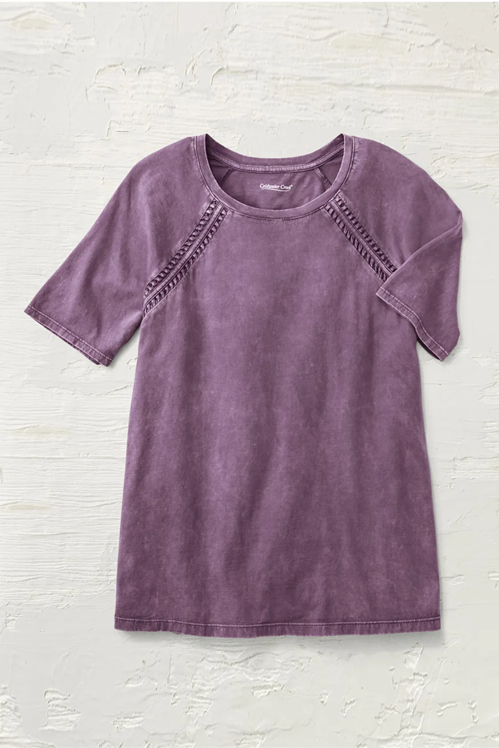 Vintage-Wash Raglan Tee