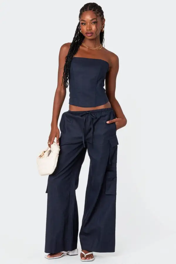 Bristol Linen Look Corset