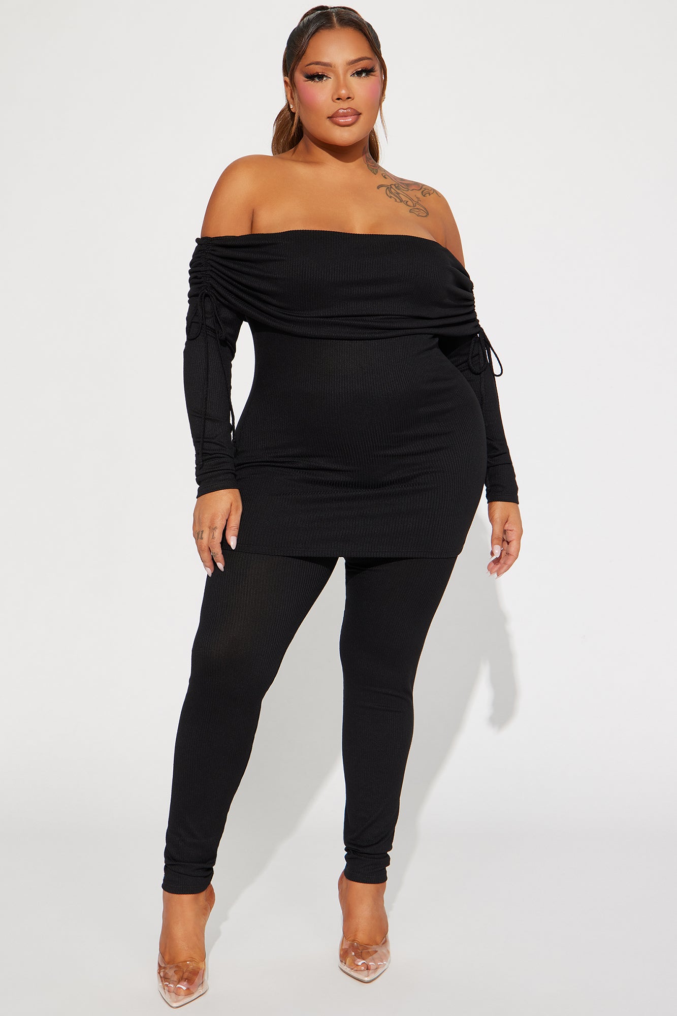 Pretty Girl Legging Set - Black