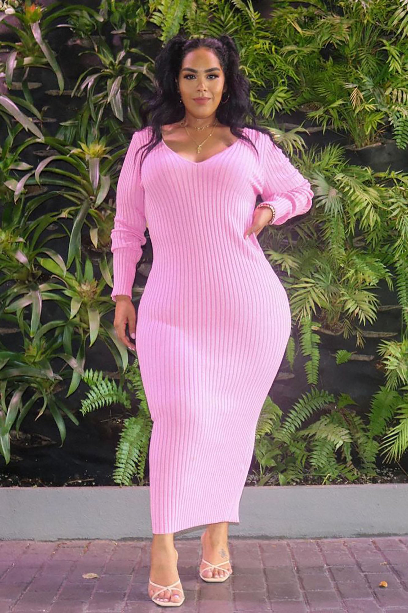 Kallan Knit Dress - Pink