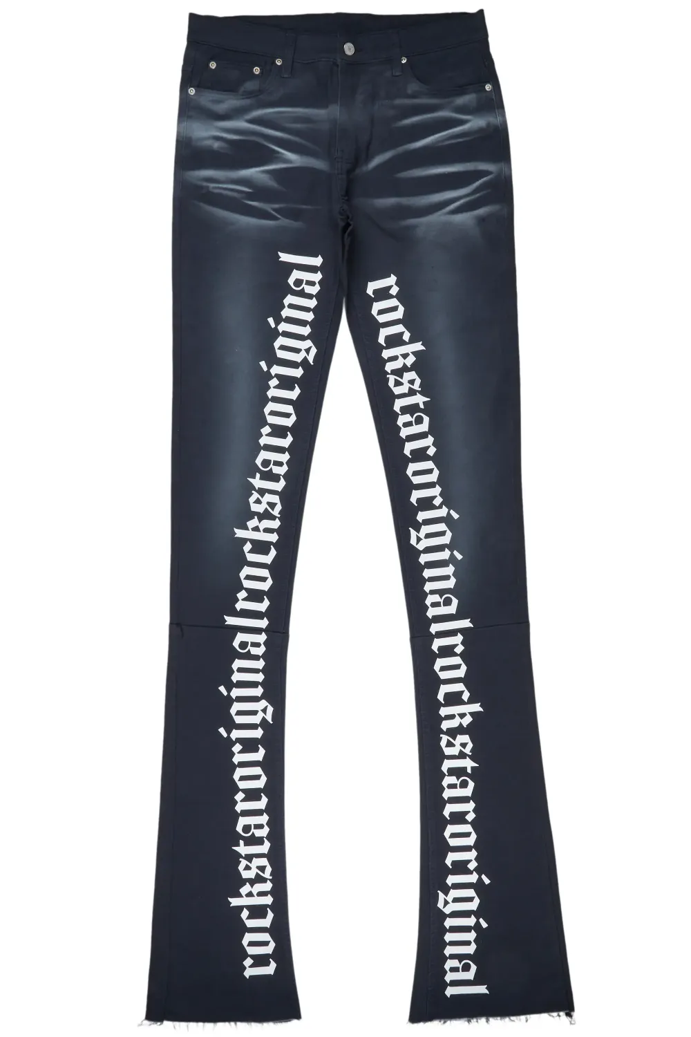 Filip Navy Super Stacked Flare Jean