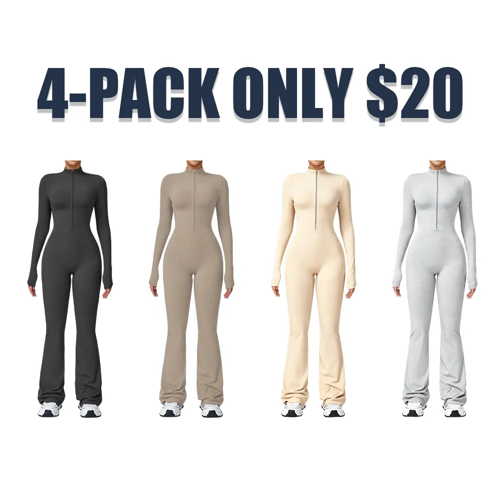 Women's Sporty Flared Yoga Jumpsuit