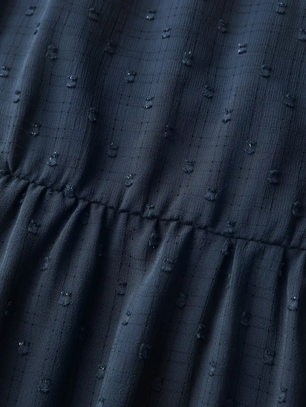 Textured Ruffled Sleeve Sheer Maxi Dress