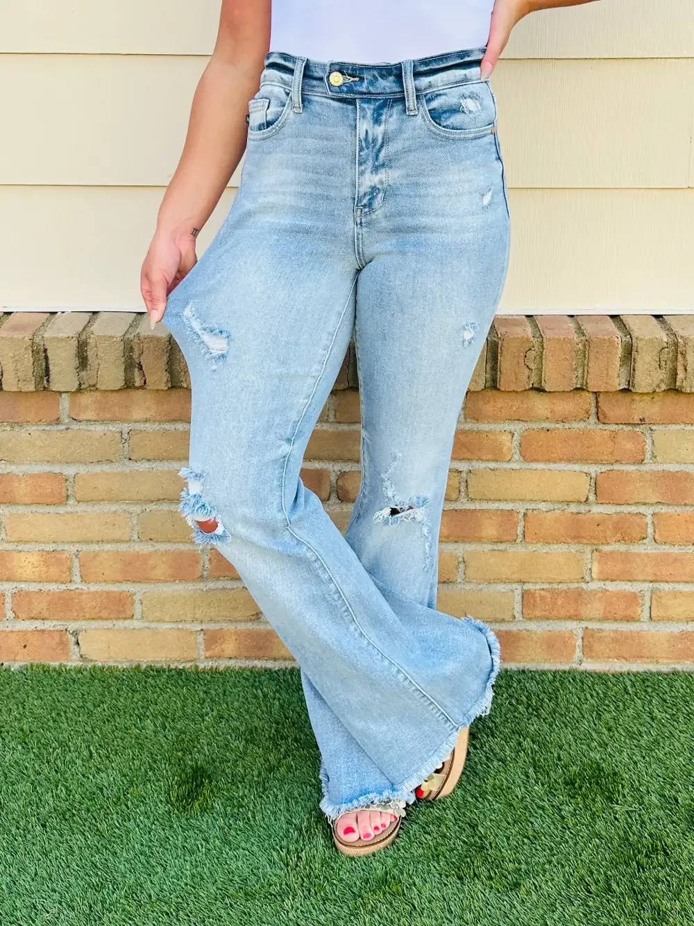 Judy Blue Look Good, Feel Better Flare Jeans