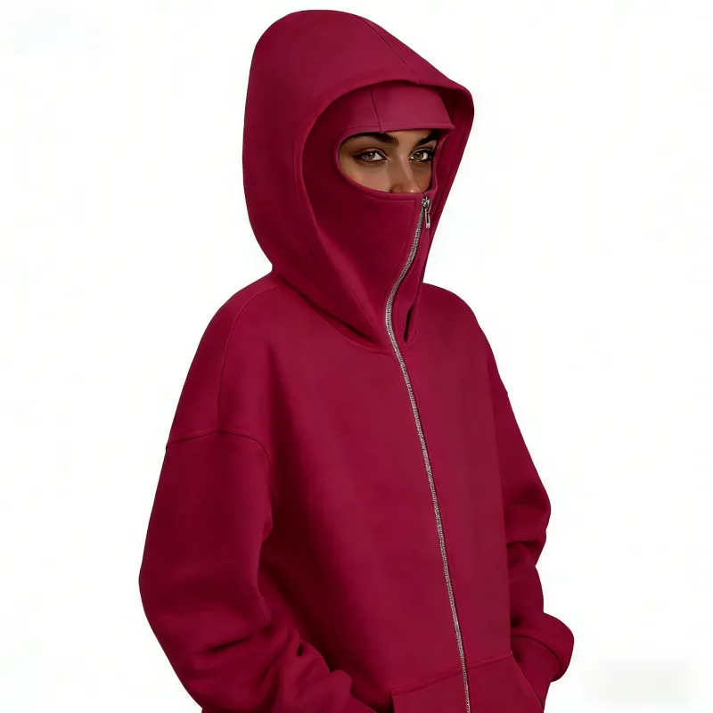 Women's Hooded Sweatshirt - With Full Face Mask
