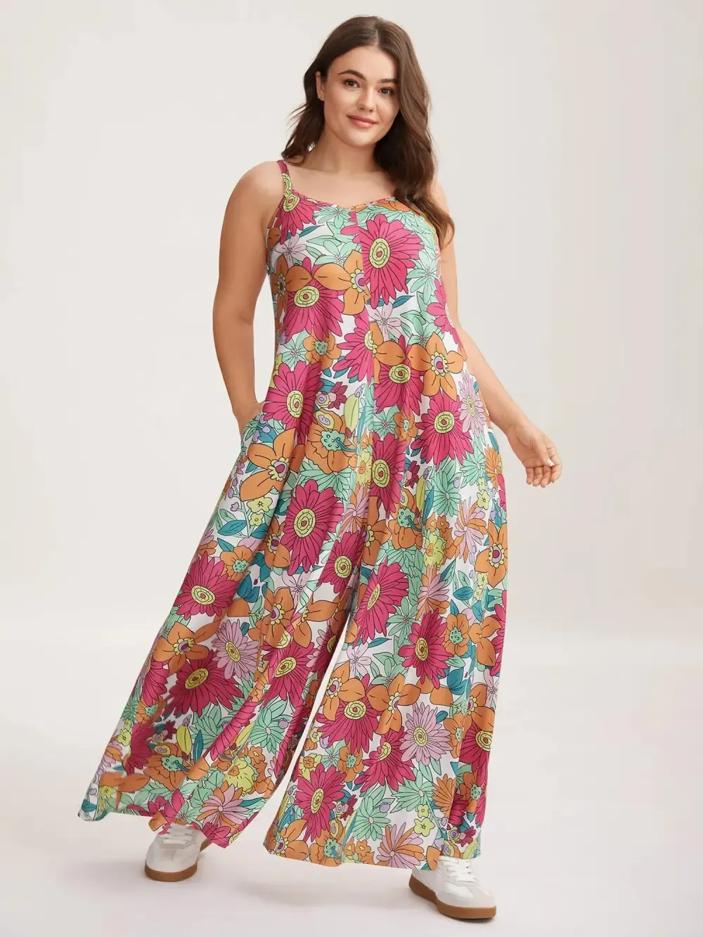 Vivid Groove Stretchy Adjustable Jumpsuit