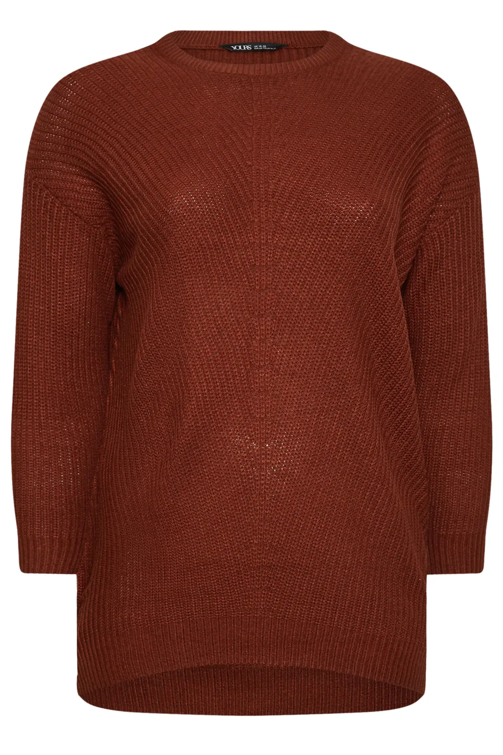 YOURS Curve Essential Denim Blue Knitted Jumper