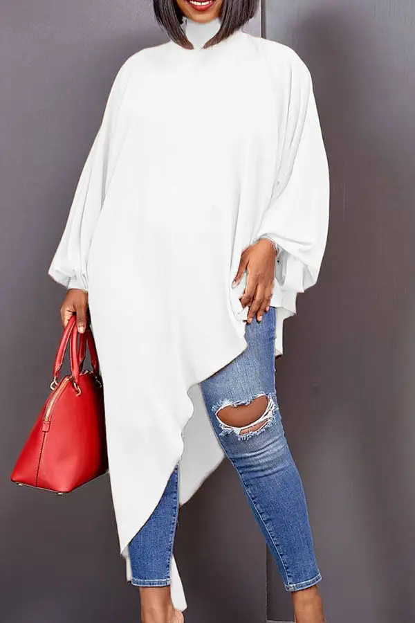  Smart Irregular Blouse
