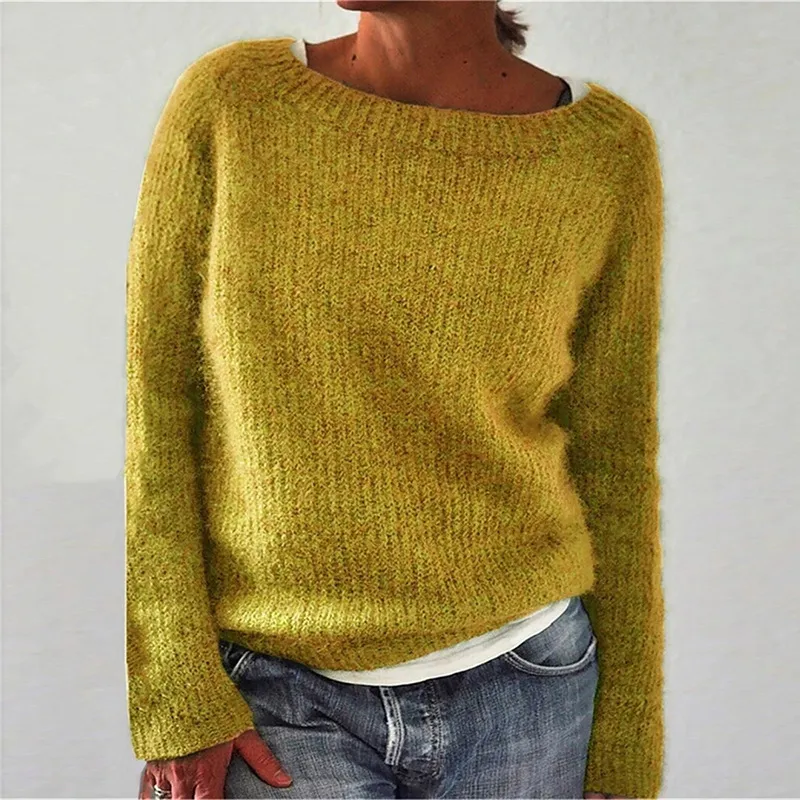 Pure Color Casual Sweater